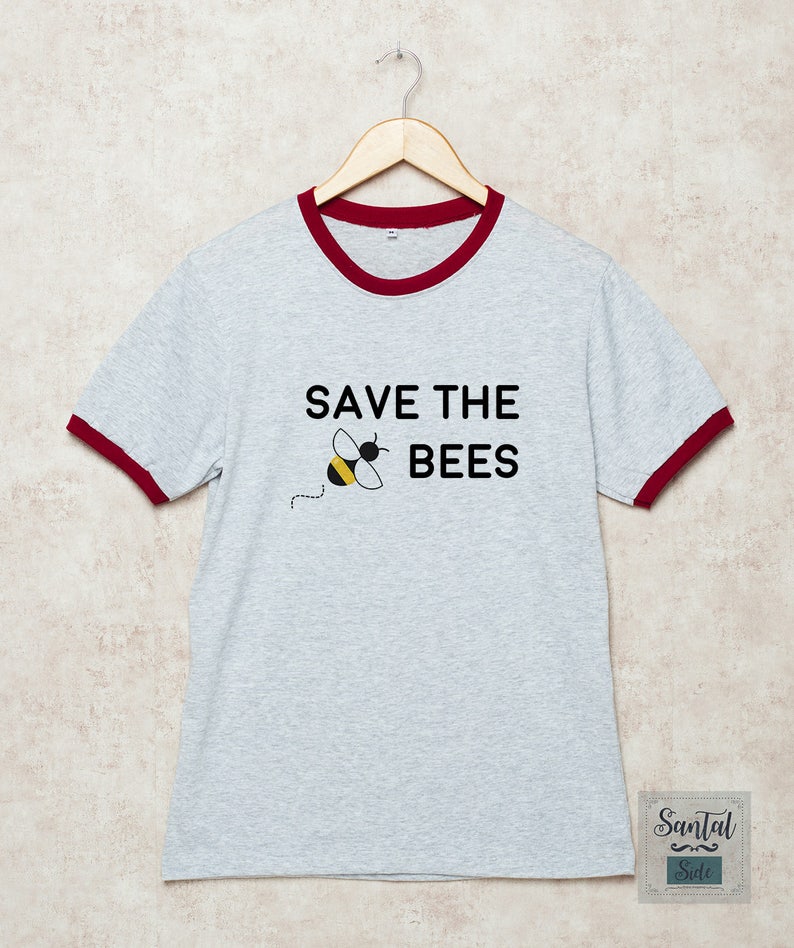 Save the Bees Shirt Bee Tshirt Bees T-Shirt Environmental | Etsy