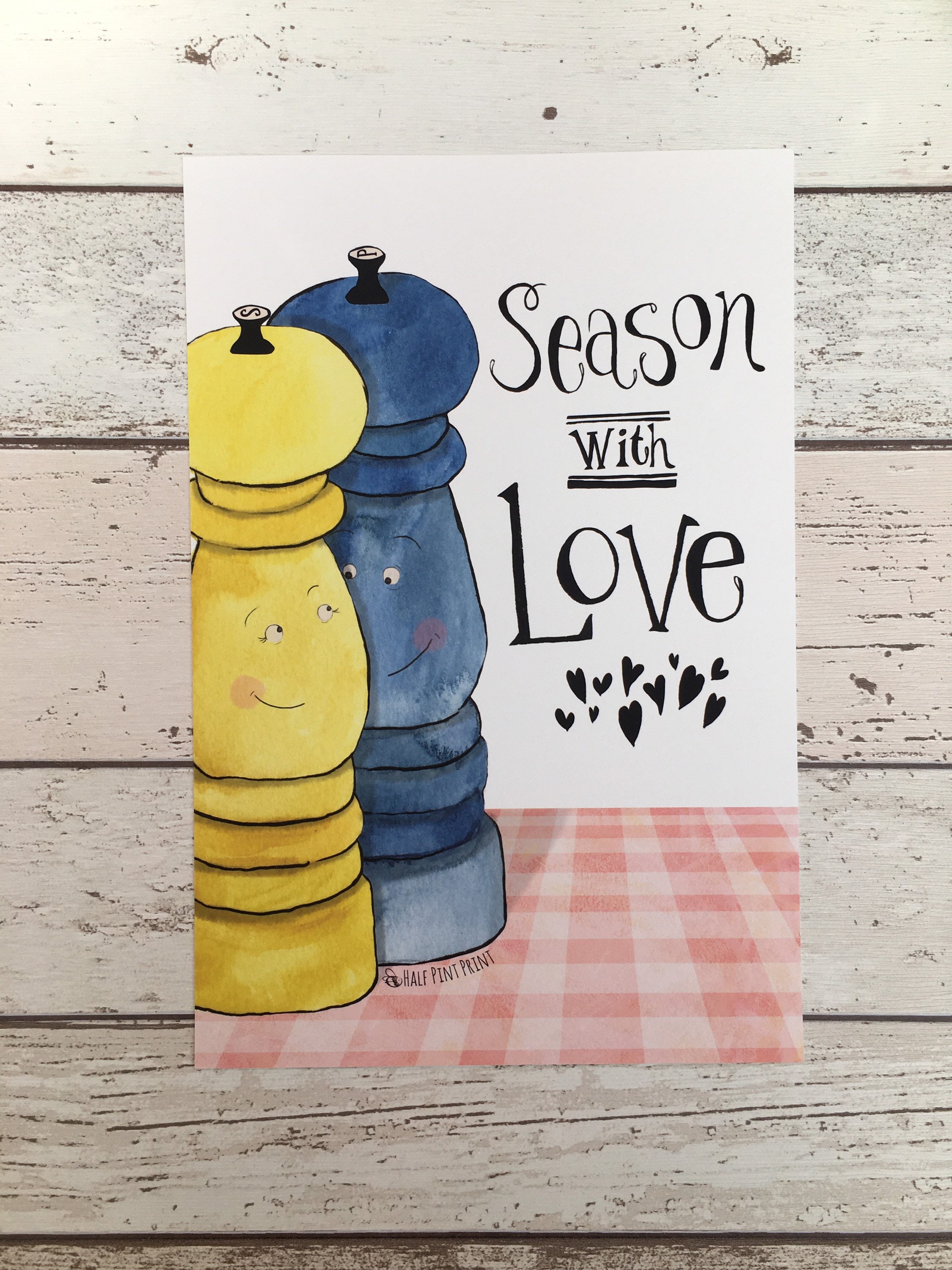 Salz und Pfeffer Liebe Inkjet Wand Dekor Druck Etsy