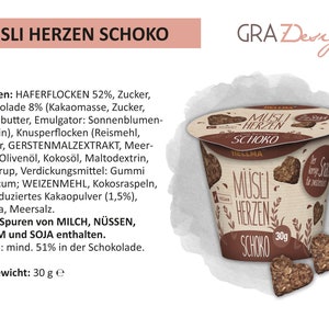 Frühstücksset mit Namen personalisiert, Geschenk-Geschirrset zum Geburtstag / Weihnachten, Müslischale, Tasse 3 teiliges Geschenkset Bild 6