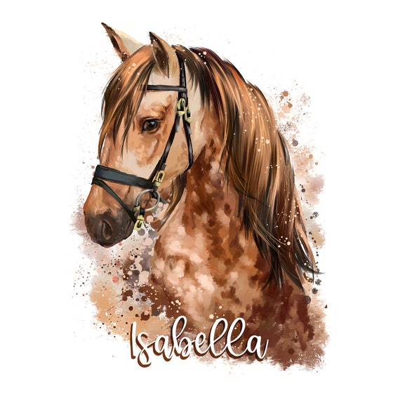 Sac De Sport Personnalisé Avec Motif Chevaux - Sac En Tissu Avec Nom Pour Enfants Et Adultes - Cadeau Rentrée - 11