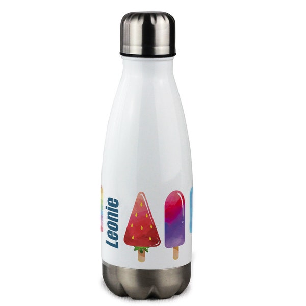 Drinking bottle children, personalized with name, gift for school enrollment girls, vacuum bottle, water bottle school ice varieties summer