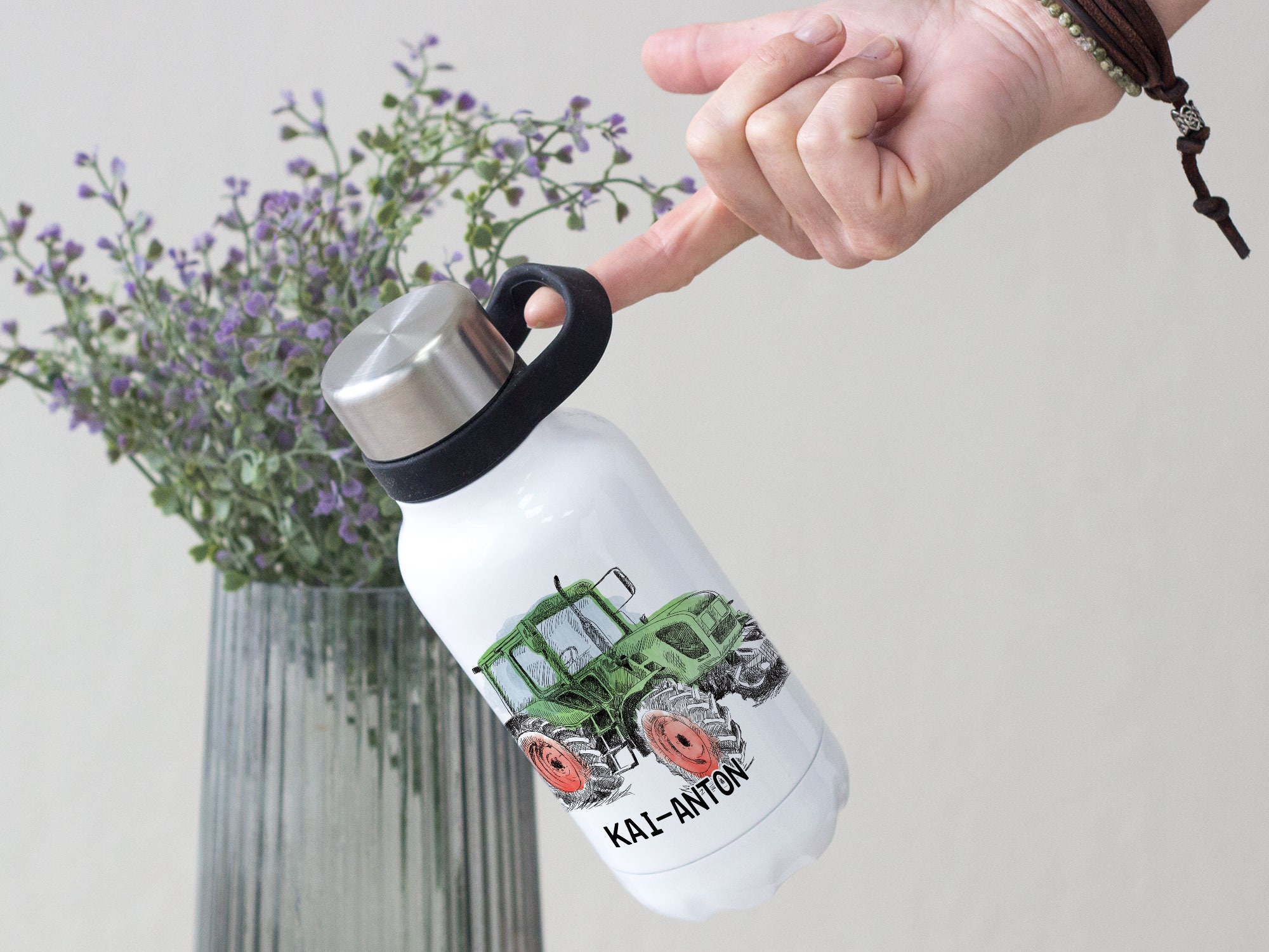 GRAZDesign Personalisierte Thermosflasche Für Fußballer – 380 Ml Edelstahl, Mit Namen