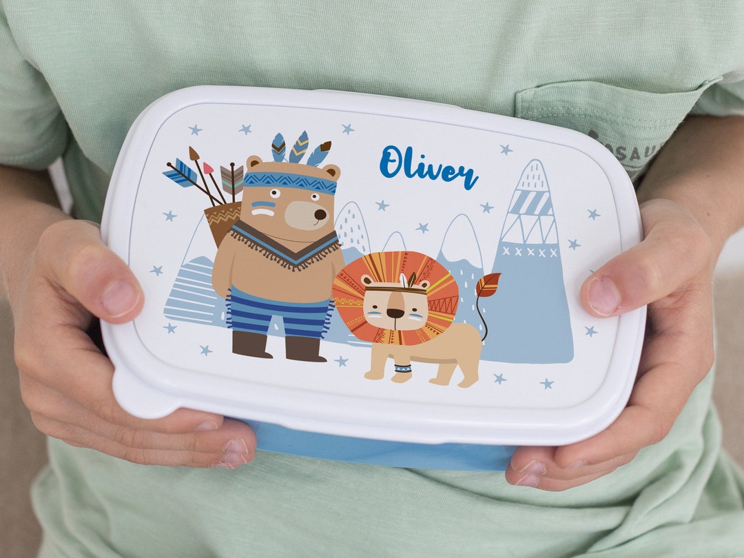 Personalisiert Brotdose Mit Name - BPA Frei, Mit Fächern Für Kinder