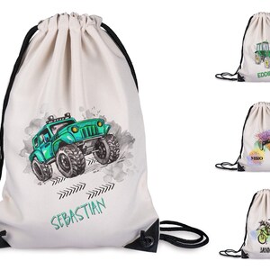 Sac de sport personnalisé avec nom cadeau pour enfant inscription scolaire sac à dos pour garçon sac de sport sac de sport sac à linge école enfant école maternelle