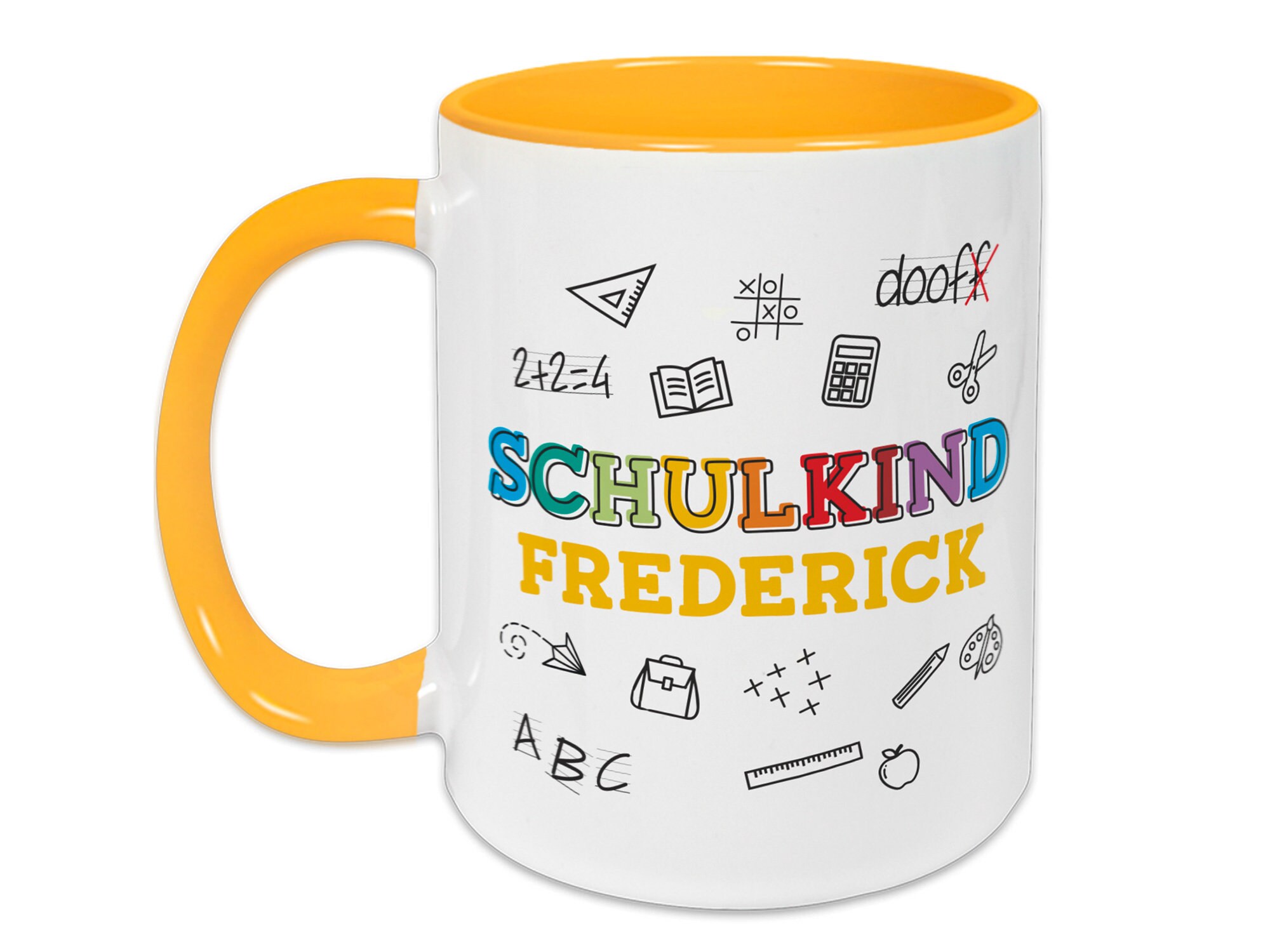 Cup school motif Schoolchild personalized with Etsy