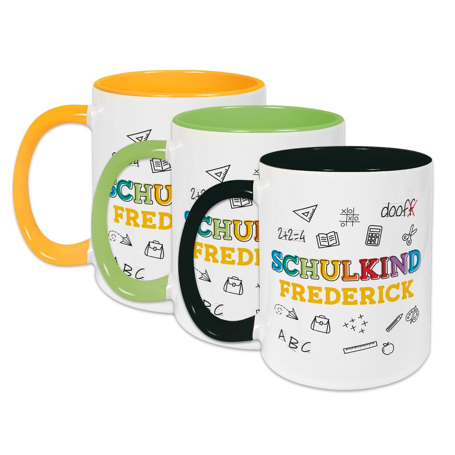 Cup School Motif schoolchild Personalized With Etsy