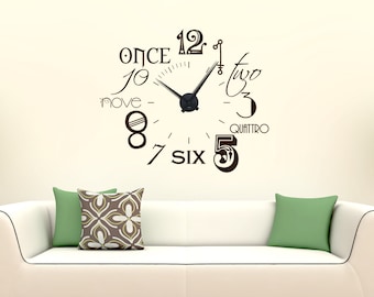 Modern wall clock wall clock numbers international new