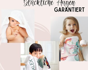 GRAZDesign Asciugamano Da Bagno Per Bambini Con Dinosauro, Personalizzabile Con Nome, 70x140 Cm O 50x100 Cm, In Cotone Morbido E Assorbente, Lavabile A 60°C, Regalo Originale - 5
