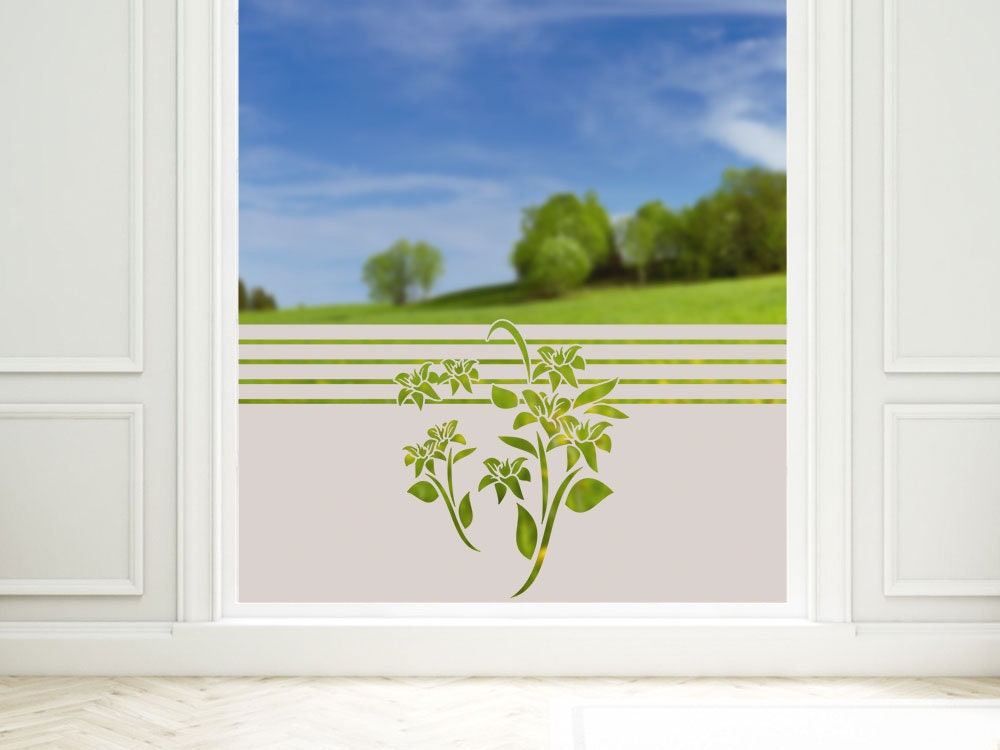 Gräser Halme Fenster Folie Sichtschutzfolie Folie Glasdekor Sichtschutz  g412