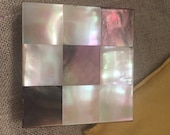 Vintage Zell 5th Avenue Mother of Pearl compact- vintage mirrored compact