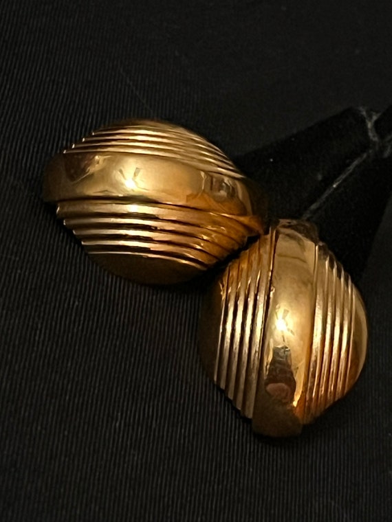 Vintage Givenchy large gold statement earrings- st