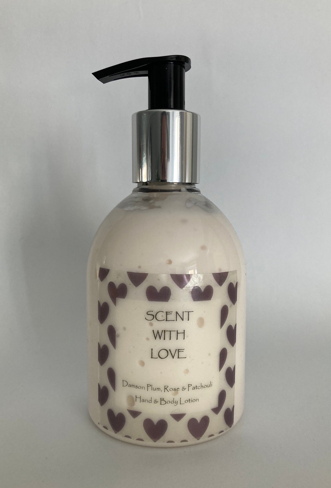 Luxury Hand Poured Damson Plum, Rose Patchouli Hand/body Lotion