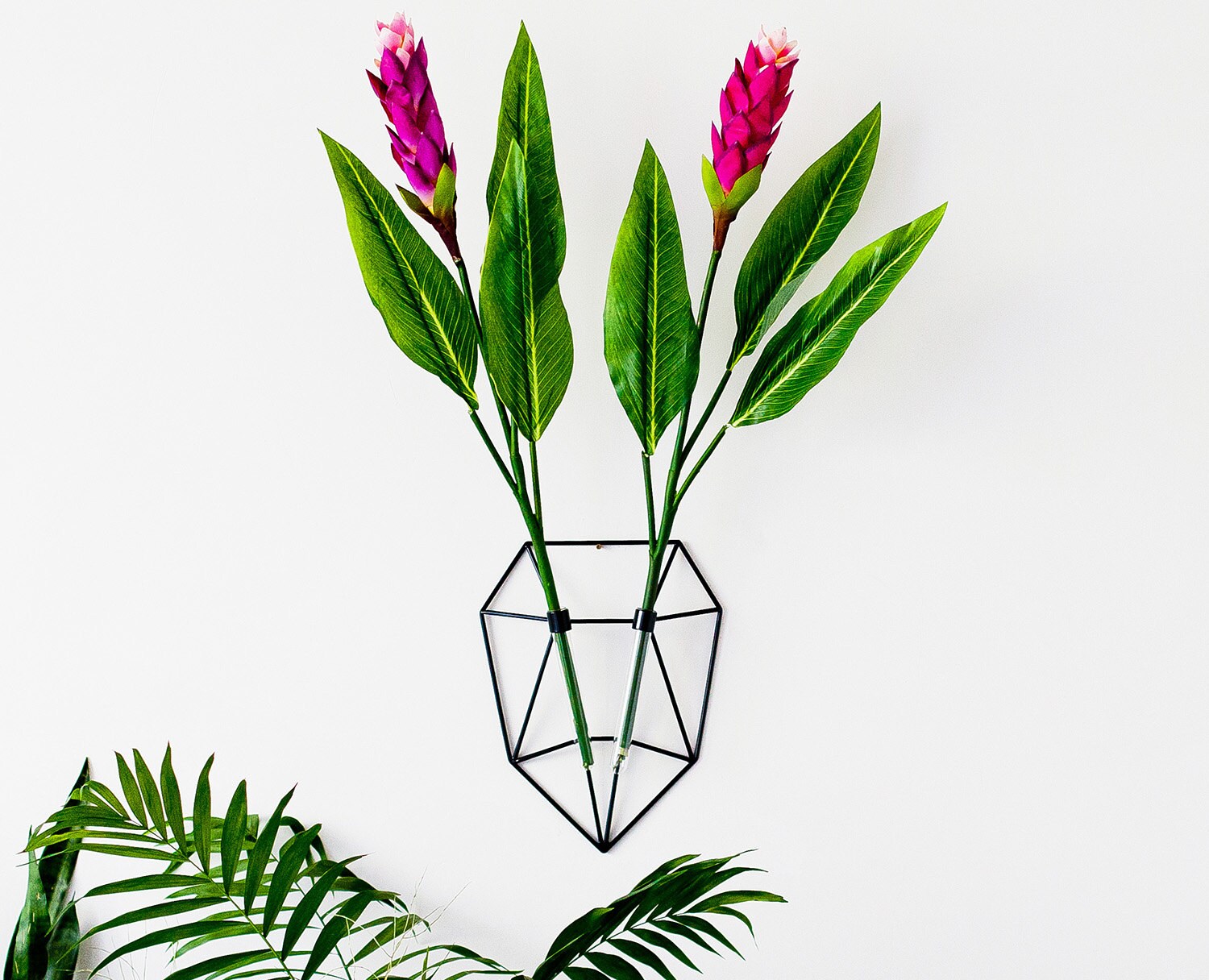 Test Tube Wall Vase Wall Decor Minimalist Vase Metal Vase Etsy