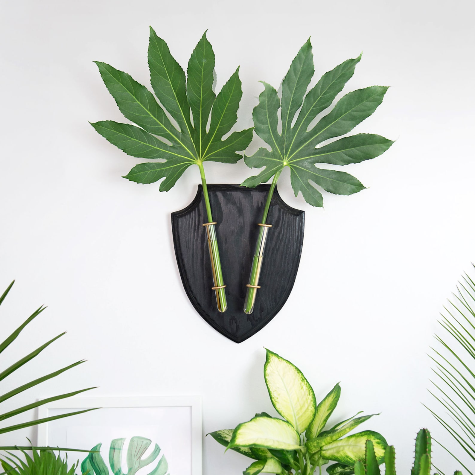 Wall Planter Black Hanging Planter Wall Vase Deer Head Deer Etsy