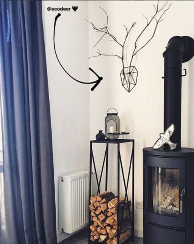 Test Tube Wall Vase Wall Decor Minimalist Vase Metal Vase Etsy