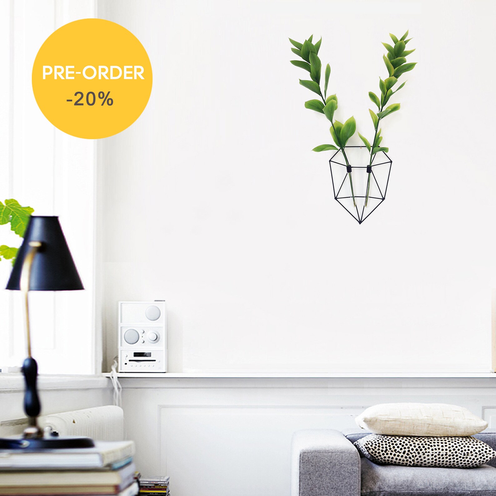 Test Tube Wall Vase Wall Decor Minimalist Vase Metal Vase Etsy