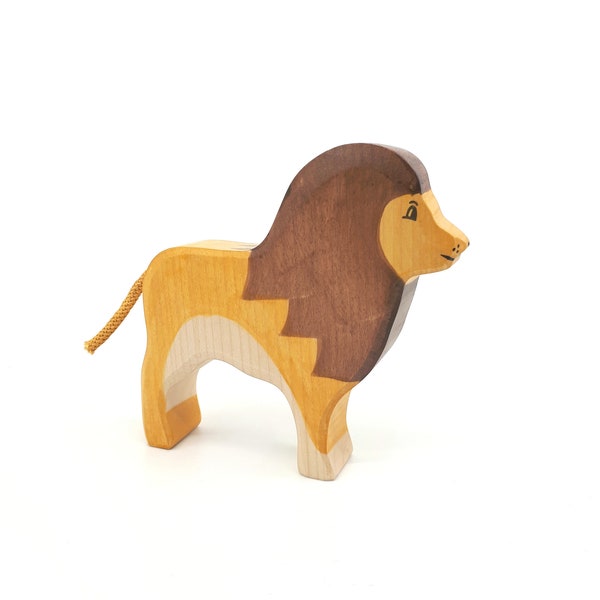 Holz Löwe Spielzeug, Holztier Löwe Figur