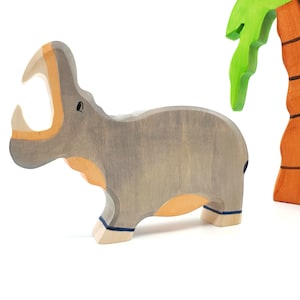Waldorf Wooden Hippo, Africa Animals, Hippopotamus toy, Zoo animals, Toys for Kids, Hippo toy, Safari animal, Hippo figurine, Wooden hippo,
