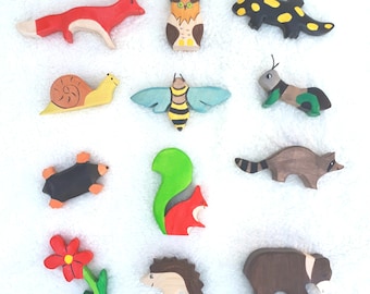 Woodland animals, Forest animals toy, Make your own set