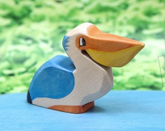 Wooden Pelican Toy, Wooden bird Pelican toy