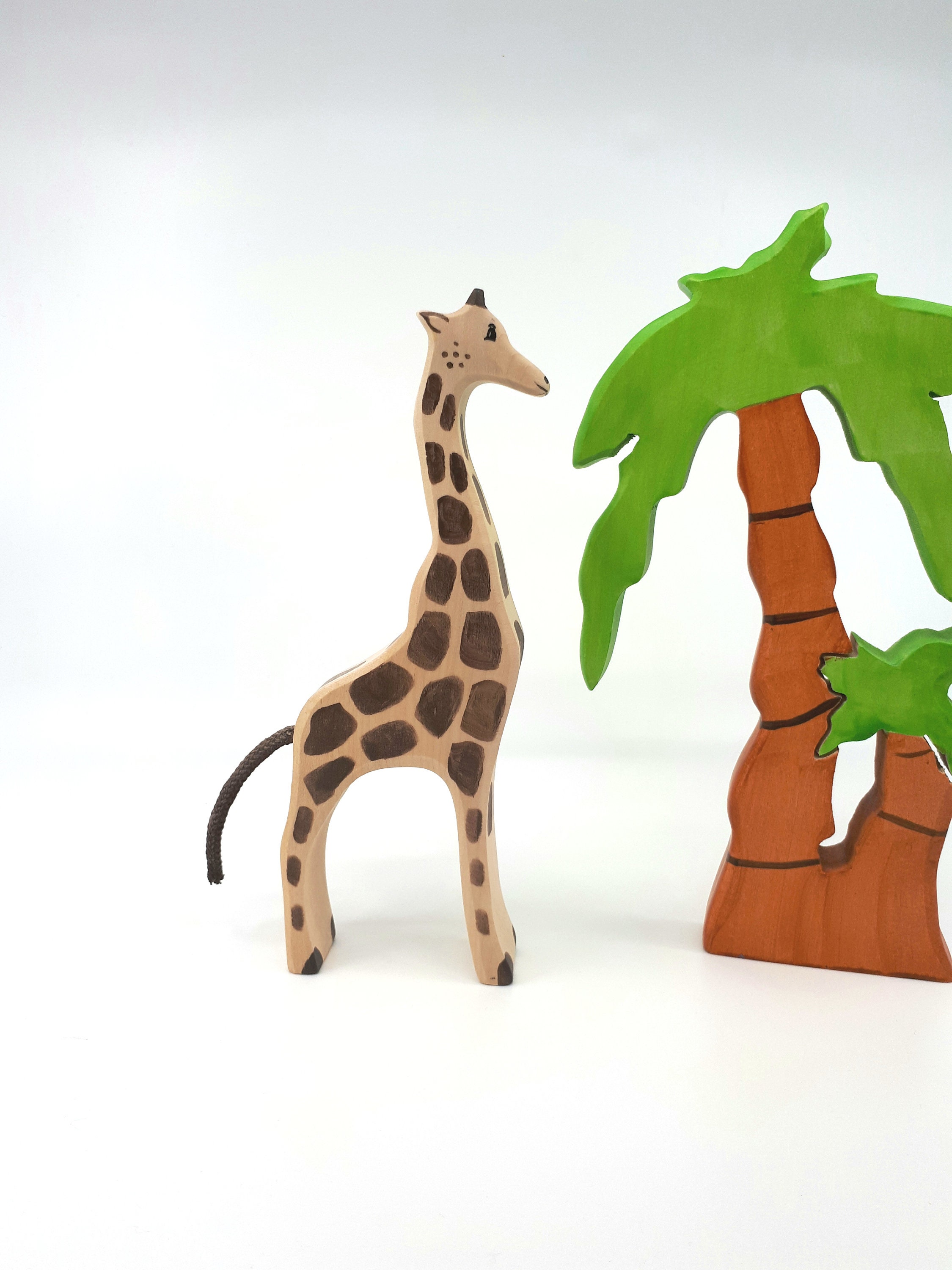 Waldorf Toys, Wooden Giraffe Toy, Wooden Animals, Zoo Animals, Zoo Toys,  Africa Toys, Wooden Toys, Waldorf Animals, Giraffe Figurine 