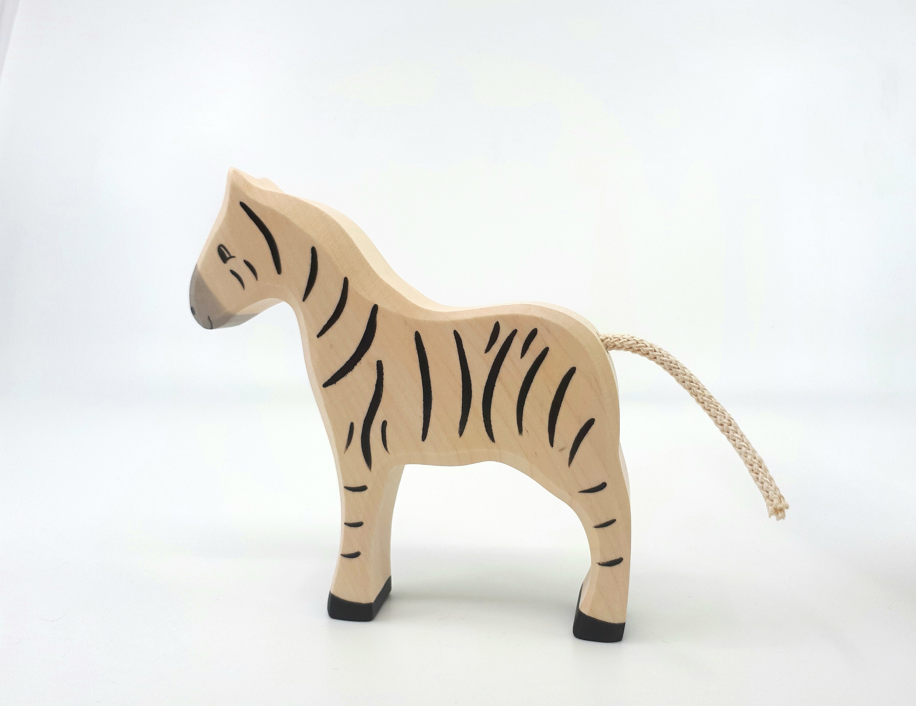 Baby Wooden Zebra Toy African Animal Toys Etsy