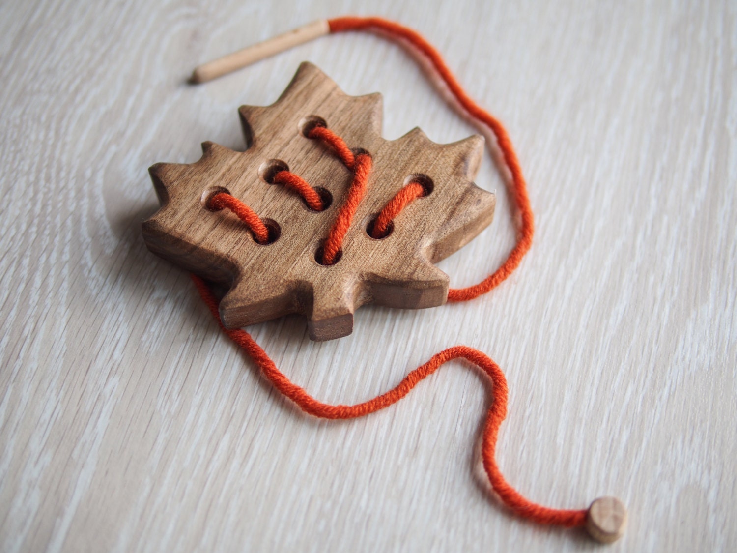 Wooden Lacing Toy Montessori Toy Educational Toy Sewing Etsy