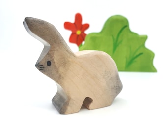 Wooden Bunny, wooden toys, Wooden Rabbit, Eco-friendly Wooden Easter Bunnies Easter gift Wood rabbit Wooden Toys Kids gifts