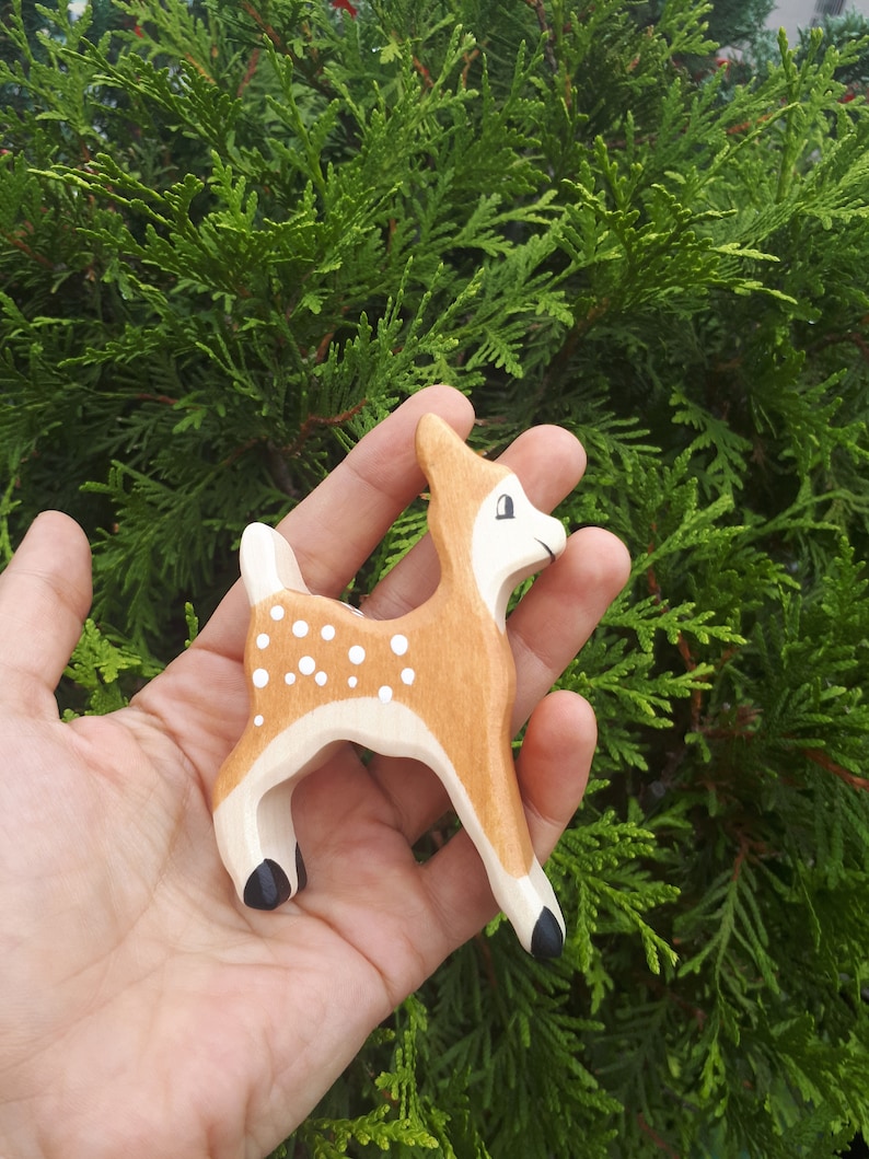 wooden baby deer Bambi deer Baby deer