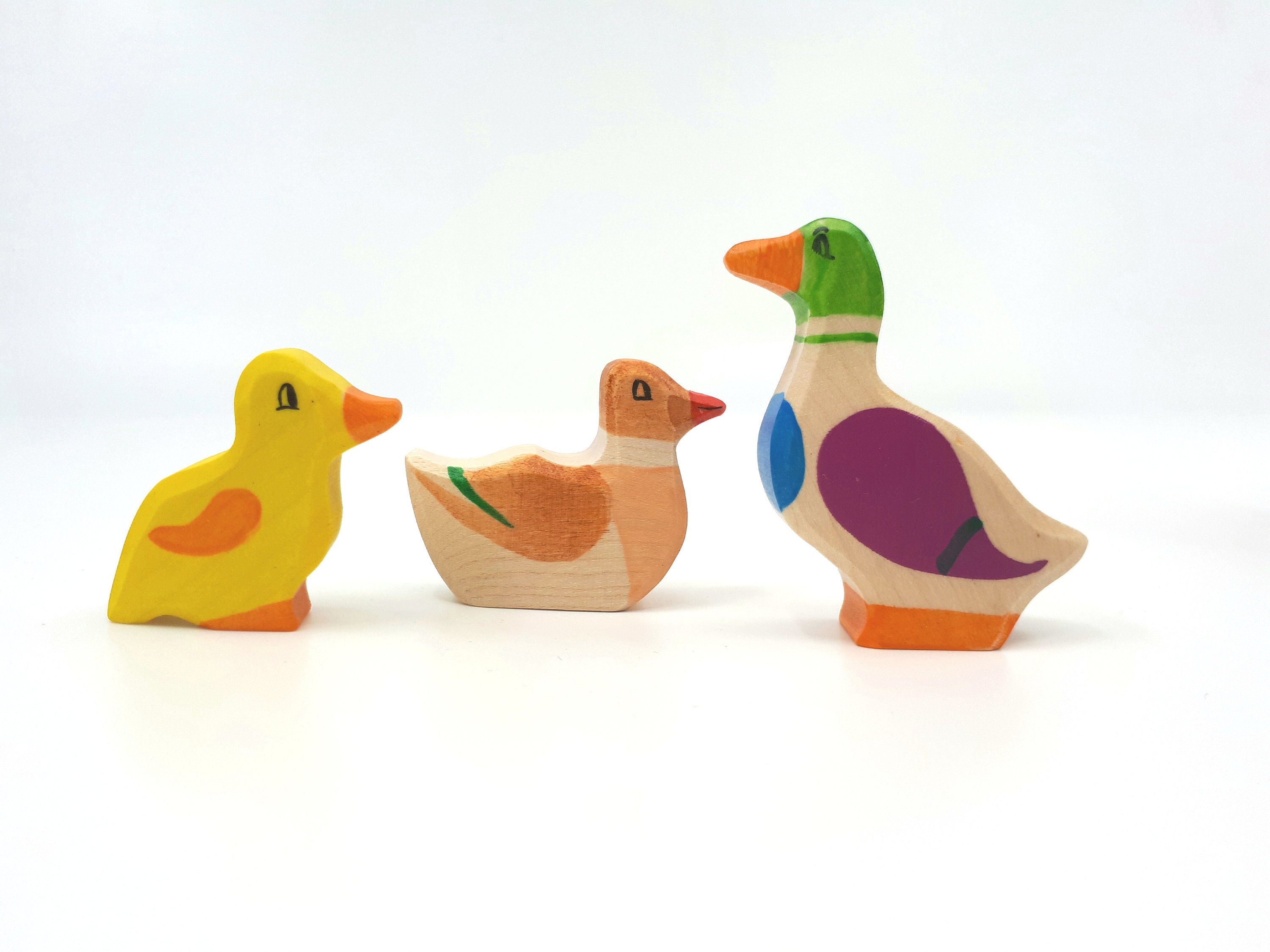 Empuje de madera a lo largo de D-uck Tooky Toy Toddler Baby Toy Animal Empuje de madera a lo largo de D-uck Tooky Toy Toddler Baby Toy Animal