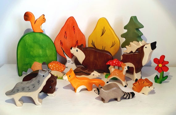 Wooden animal toys | Waldorf wooden toys | Educational toys | Wooden toy  animals | Wooden figurines | Waldorf toys | Wooden toys