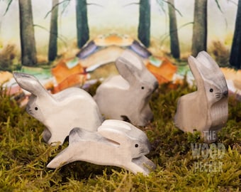Wooden Bunny, wooden toys, Wooden Rabbit, Eco-friendly Wooden Easter Bunnies Easter gift Wood rabbit Wooden Toys Kids gifts