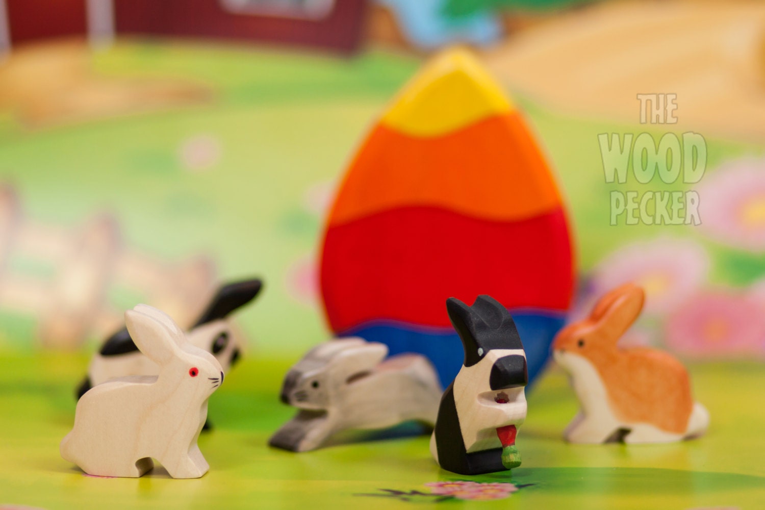 Easter Bunny Rabbit Toy Wooden Easter Bunnies Easter Gift Etsy