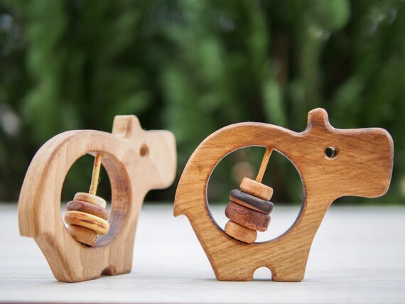 wooden rattle toys