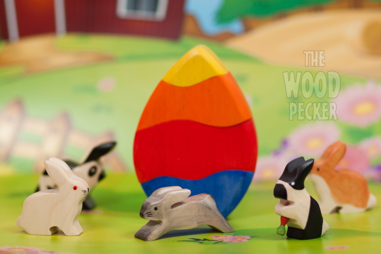 Easter Bunny Rabbit Toy Wooden Easter Bunnies Easter Gift Etsy