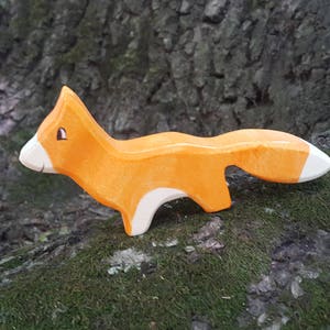 WALDORF Wooden Fox, Fox figurine, fox toy