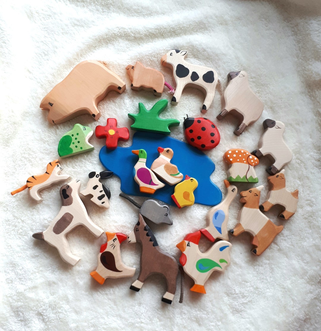 Waldorf Advent Calendar With Wooden Figures for Children Etsy