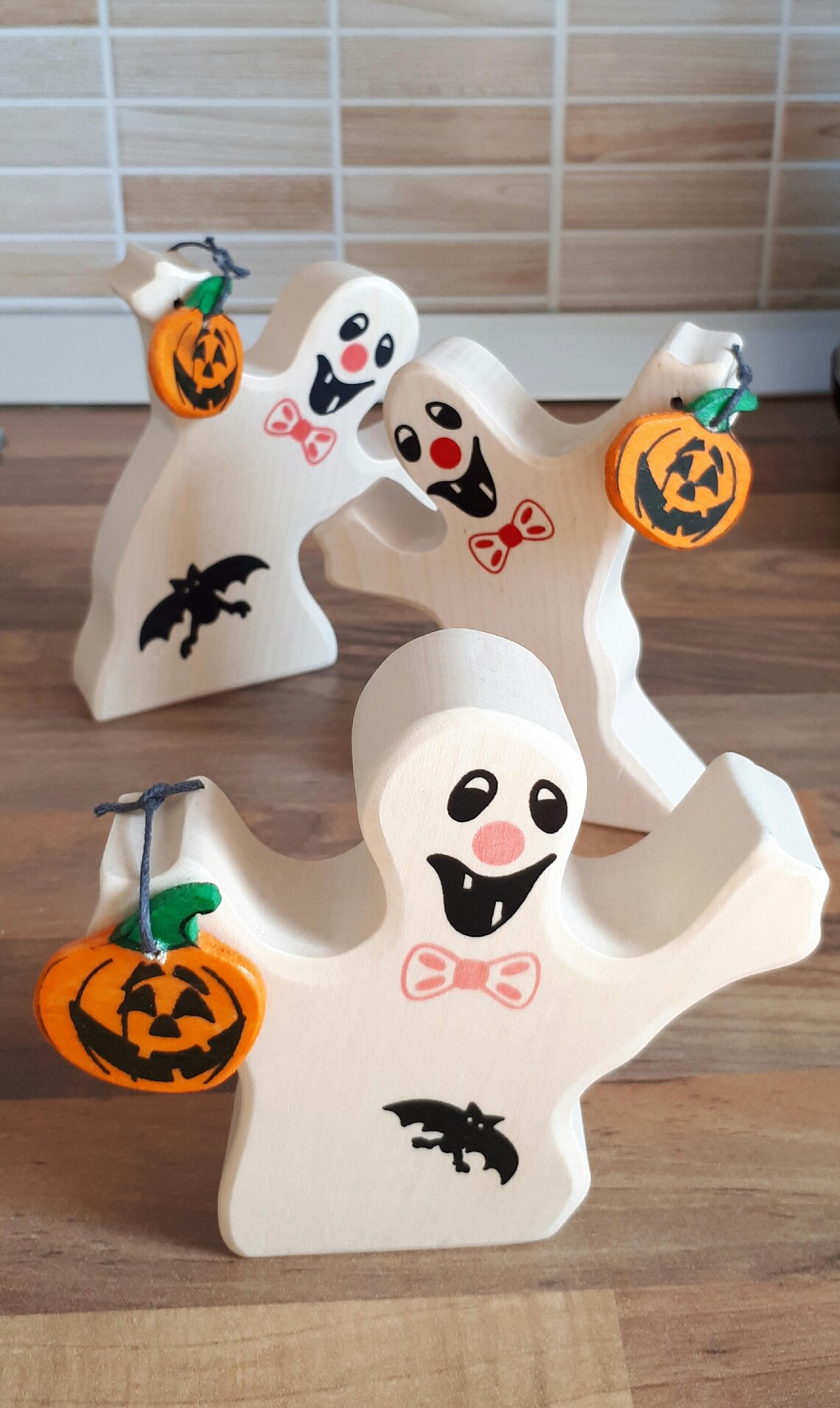 Wooden Ghost Halloween Wooden Toy Ghost Toy. Ghost Figurine. Etsy