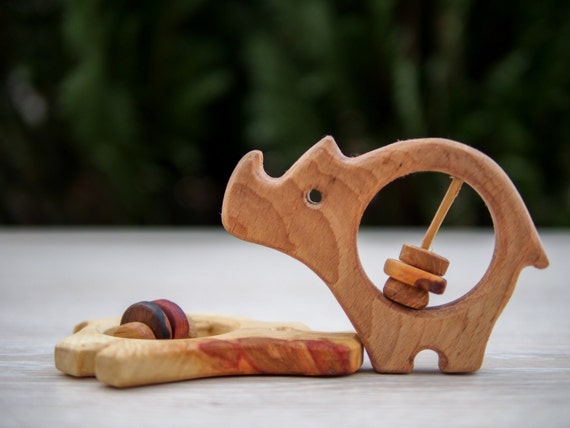 wooden rattle toys