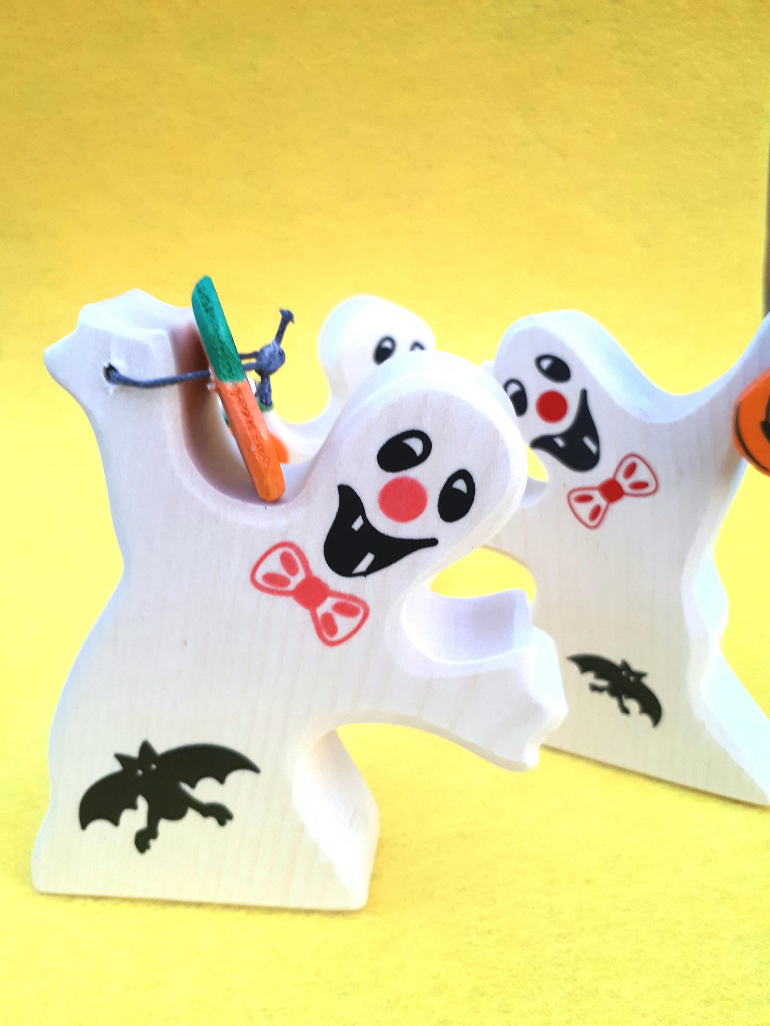 Wooden Ghost Halloween Wooden Toy Ghost Toy. Ghost Figurine. Etsy