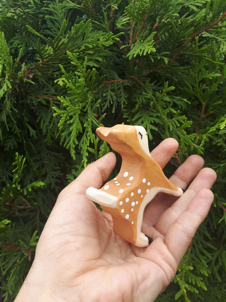 wooden baby deer Bambi deer Baby deer