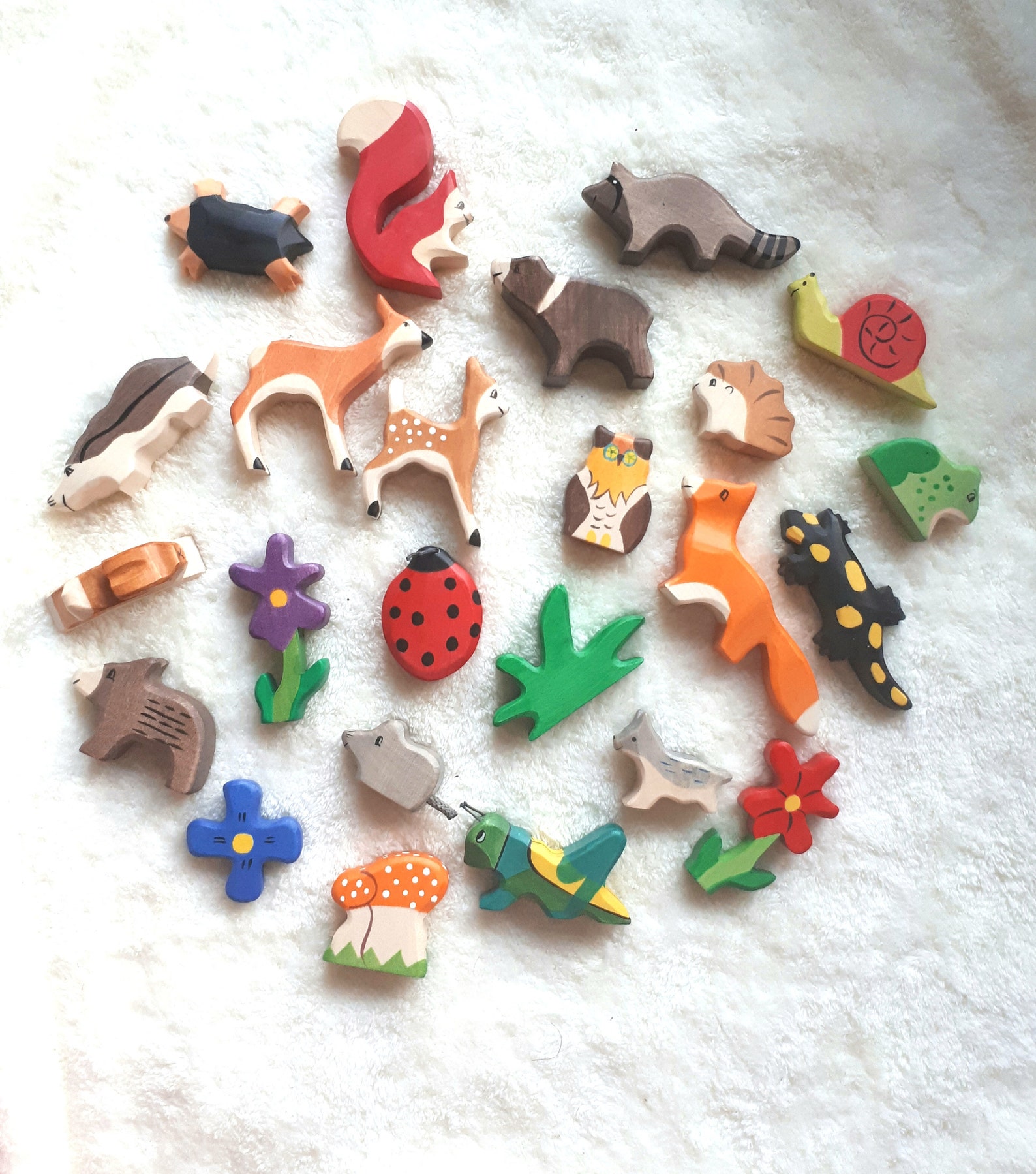 Waldorf Advent Calendar With Wooden Figures for Children Etsy