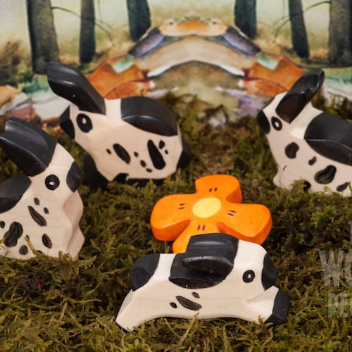 Easter Bunny Rabbit Toy Wooden Easter Bunnies Easter Gift Etsy