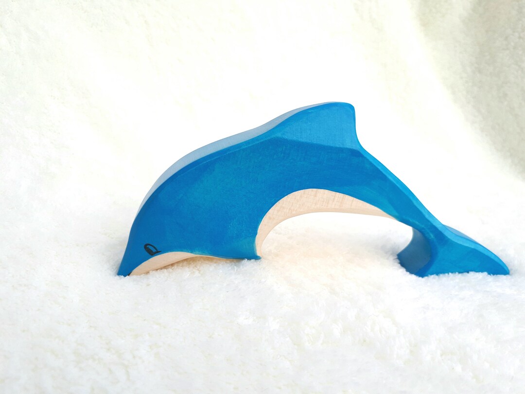 Wooden Dolphin Toy, Sea Animals Toy, Marine Animals, Dolphin Decor