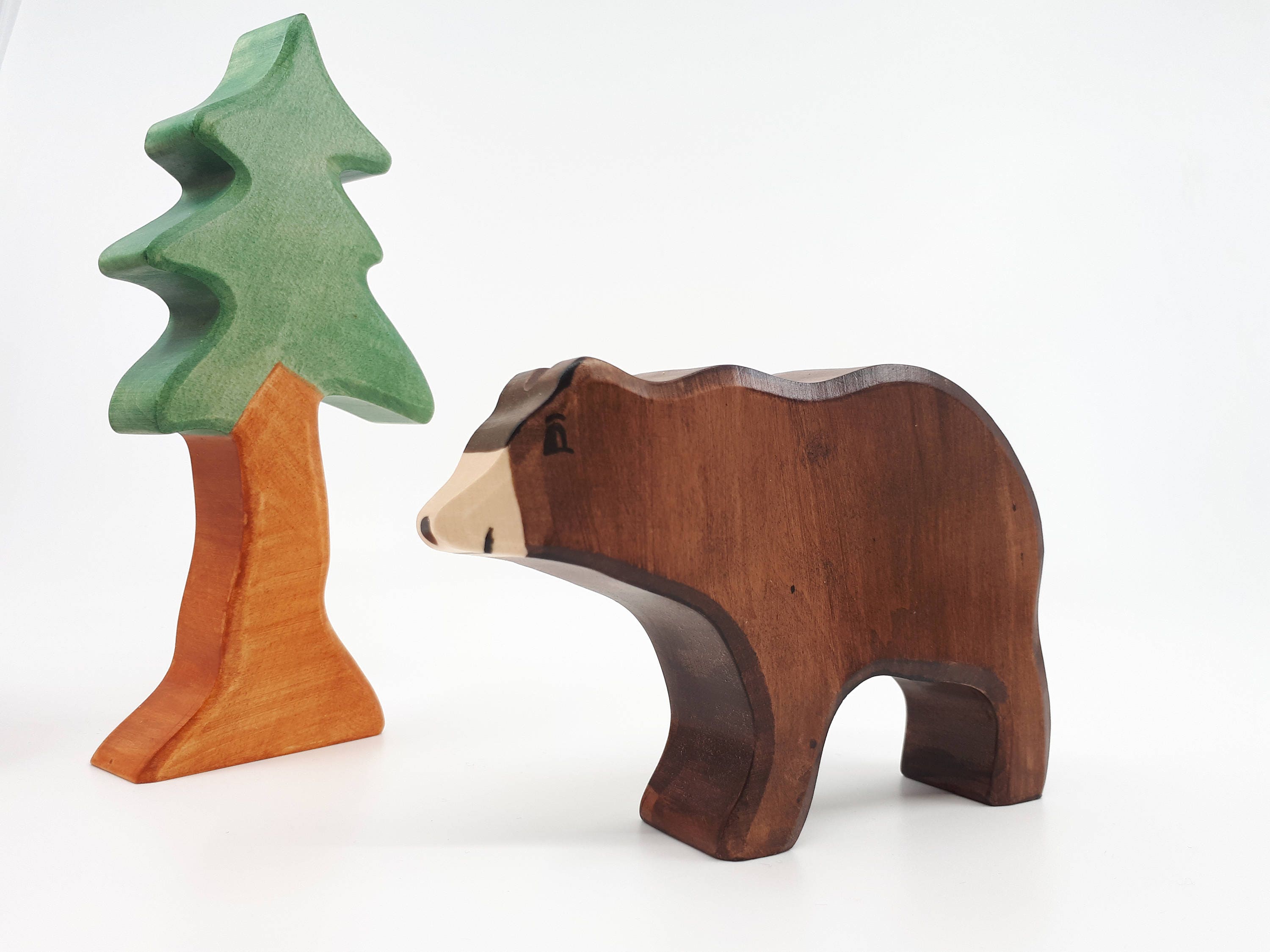 Toys & Games Eco Friendly Wooden Toy Forest Animal Wooden Animal Toy