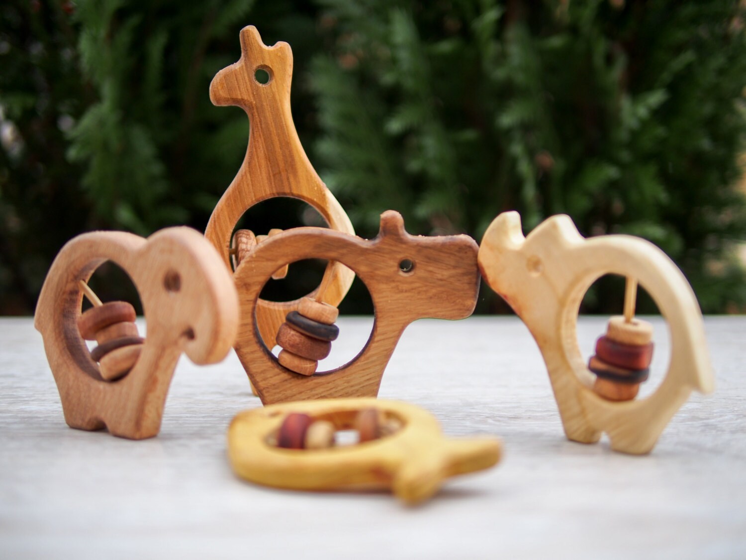 Houten Rammelaar Speelgoed Baby speelgoed Houten Rattle Etsy