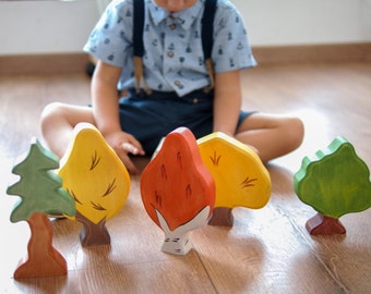 Tree toys, Waldorf wooden tree toys