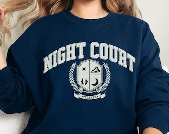 Night Court Sweater, Velaris Sweatshirt, Acotar Crewneck, A Court of Thorns and Roses Bookish Gift for Her Rhysand and Feyre High Lady shirt