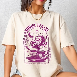 Suriel Tea Co Shirt, ACOTAR T-Shirt, Bookish Gifts, Suriel Tea Co Shirt, Comfort Colors Tee, SJM Merch, A Court Of Thorns And Roses