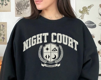 Acotar Night Court Sweatshirt, Velaris Crewneck, A Court of Thorns and Roses Prythian Court Sweater, City of Starlight, Bookish Gift for Her